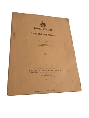 Broel System Of Giant Bullfrog Culture Lesson No.4 - Image 1 of 4