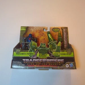 New Transformers Rise of the Beasts Optimus Primal Skullcruncher 2 Figure Pack - Picture 1 of 11