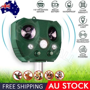 Solar Animal & Pets Repeller Motion Sensor Bird Rat Possum Repellent OZ - Picture 1 of 10