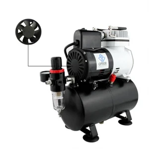 OPHIR 220V Luftkompressor mit Tanklüfter für Airbrush Kit - Bild 1 von 5