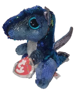 Ty FLIPPABLES Sequins Beanie Boos - KATE Dragon 6" NEW Plush Stuffed Animal Toy - Picture 1 of 11