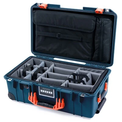 Pelican x ColorCase 1535 Air - Pacífico Profundo com travas laranja - Imagem 1 de 3