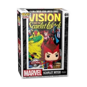Funko Pop! Portadas de cómic: Figura exclusiva de Bruja Escarlata de Marvel #01 - Imagen 1 de 3