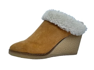 Isabel Marant Shearling Wedge Takita Natural Size 39 NWB - Image 1 of 4