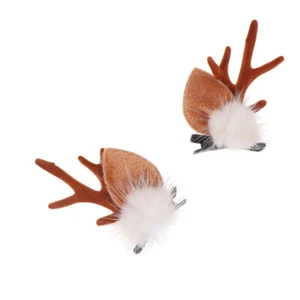 2 PCS Weihnachtshaarspangen Weihnachtshaarnadeln Kinderspangen Zu Weihnachten - Bild 1 von 12