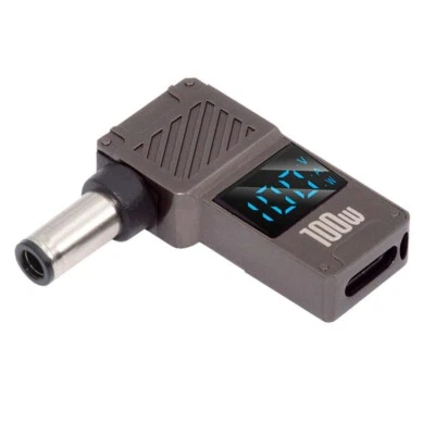 USB-C Input to DC 7.4x5.0mm Jack Smart LED Display 100W Output Power 20V 5A PD - Image 1 of 4