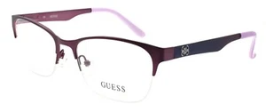 GUESS GU2399 PRBL Women's Eyeglasses Frames Half-rim 53-18-135 Purple / Blue - Picture 1 of 3