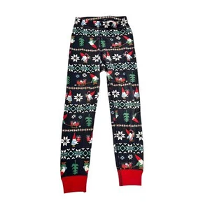 Hanna Andersson Christmas Print Gnomes Leggings sz 6-7 - Picture 1 of 3
