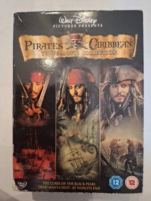 Pirates of the Caribbean Trilogy, Disney Dvd 3 Disc Set. Excellent Collection  - Image 1 of 4