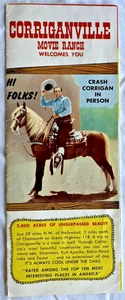 CORRIGANVILLE MOVIE RANCH CALIFORNIA MAP FOLDER BROCHURE CRASH CORRIGAN - Picture 1 of 3