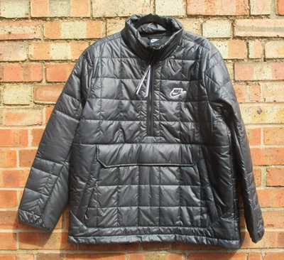 Mens Nike Jacket Half Zip Synthetic Fill Thermore Black Large 46" Chest BNWTs - Image 1 of 4