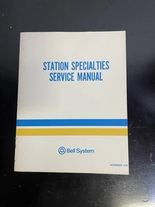 Manual de servicio vintage Bell System WE Station Specialties 1973 - Imagen 1 de 6