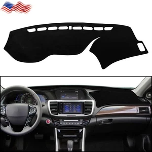 For 2013-17 Honda Accord 1pc Car Dashboard Cover Non-slip Dashmat Dash Mat Black - Bild 1 von 22