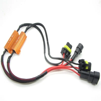 2 x 9005 HB3 LED DRL Fog Light Headlight Canbus 50W 8 ohm Load Resistor Decoder  - Image 1 of 4