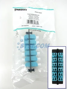 Panel de fibra Panduit FAP12WAQDLCZ con adaptadores dúplex LC OM3/OM4 GENUINO ~STSI - Imagen 1 de 4