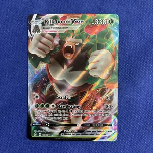 Rillaboom VMAX 018/192 Swsh02: Rebel Clash Holo - Pokémon Card NM - Picture 1 of 3