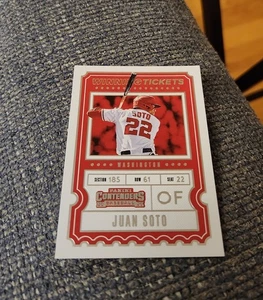 2020 Contenders Baseball Juan Soto Winning Tickets WT-12 Washington Nationals  - Picture 1 of 2
