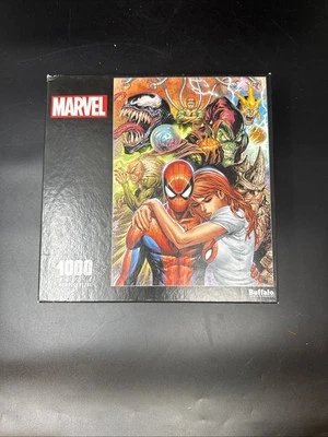 Marvel Comics Spiderman Mary Jane 1000 Puzzle Buffalo Juegos COMPLETO Snap Foto 1 de 4