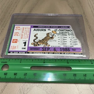 9/6/1986 Auburn Vs UT Chattanooga College Football Ticket Stub - Frank Thomas - Picture 1 of 10