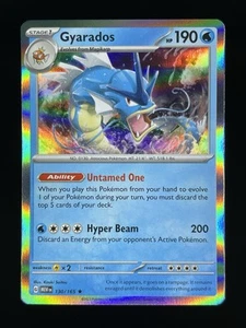 Pokémon Gyarados 130/165 2023 casi como nuevo Holo Escarlata Violeta 151 Nuevo Inglés - Imagen 1 de 2