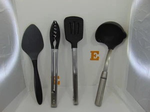 4x Pampered Chef PASTA TONGS  Silicone + spatula , spoon, silicone spatula - Picture 1 of 5