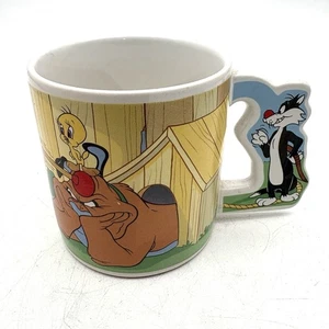 Vintage 1988 Tweety Vogel Sylvester Kaffeebecher Warner Bros Three Cheers From Applause - Bild 1 von 8