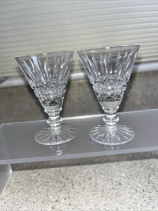 H1045~ Set of 2 Vintage WATERFORD Crystal TRAMORE Cordial Shot Glasses - Picture 1 of 4