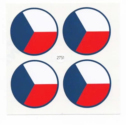 Czech Air Force Roundel Stickers Czech Air Force Stickers waterproof vinyl decal - Image 1 of 1