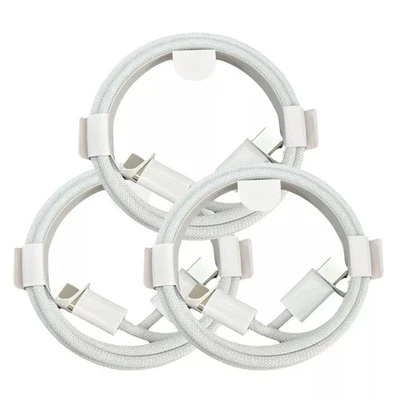 3 PACK USB-C Braided Cable Charger For Apple iPhone 17 16 15 Pro Plus Max OEM - Image 1 of 4