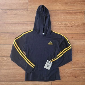 Adidas Girls Long Sleeve Cotton Hoodie Size Large - Picture 1 of 4