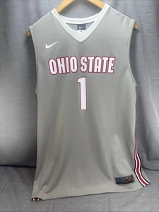 Ohio State Buckeyes Trikot Herren Large grau Basketball Dri Fit Elite Nike - Bild 1 von 7