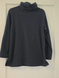 Lands End Fleece Tunic MP Pullover Turtle Neck Pit To Pit 22"x27" NWOT - Picture 1 of 7