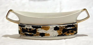 RARE RETRO ON TREND MODERNIST ROYAL WINTON TWO HANDLED JARDINIERE 36cm long - Picture 1 of 12