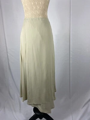 GianFranco Ferre Studio Size 12 Avantgarde Cream Color High Low Flowy Skirt - Image 1 of 3