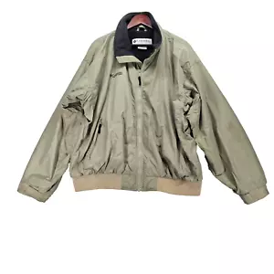 Vintage Columbia Sportswear Full Zip Sage Fleece Lined Bomber Jacket Mens XL - Picture 1 of 10