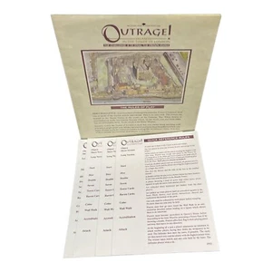 Game Parts Pieces Outrage Steal Crown Jewels 1992 Imperial Instructions Rules - Picture 1 of 4