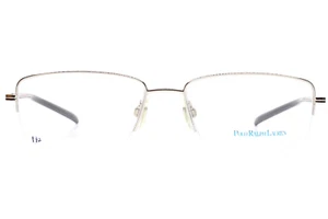Polo Ralph Lauren PH1088 9001 Silver Half Rim Luxury Italy Eyeglasses 55-17-140m - Picture 1 of 7