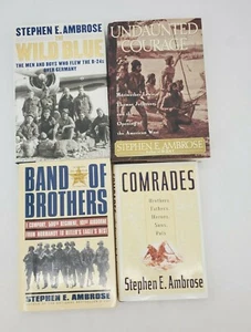 Stephen E. Ambrose History Military Book Lot of 4 | WWII War Hardcover DJ - Picture 1 of 8