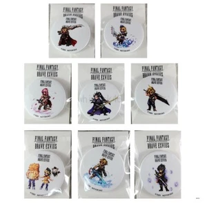 Square Final Fantasy Brave Exvius Can Badge Button Set of 8 lot Taito Kuji - Picture 1 of 3
