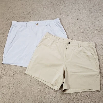 Columbia PFG Uncharted Pantalones Cortos Híbridos Elastizados Hombres XL Gris Tostado 6” Entrepierna LOTE DE 2 Foto 1 de 4