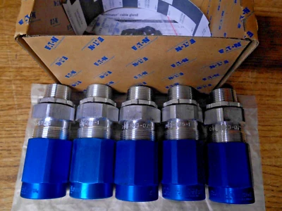 Eaton Crouse Hinds TMC3-075-1, 3/4" Terminal Cable Fitting, (Qty. 5-NEW-Factory) - Image 1 of 3