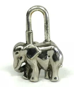 Schlüsselanhänger Hermes Elefant Cadena Lock Tasche Charm Silber - Bild 1 von 6