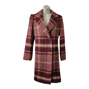 Ted Baker Wool Blend Checked Coat - Picture 1 of 14