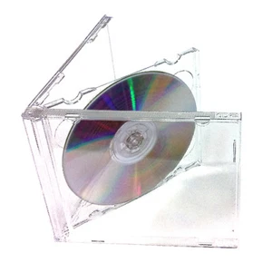 25 étuis à bijoux double plastique CD 10mm plateau transparent 2 voies HAUTE QUALITÉ - Photo 1/3