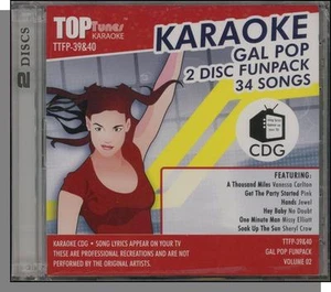 Karaoke CD+G - Gal Pop Vol. 02 - New 34 Song, 2 CD Set! (Top Tunes Karaoke) - Picture 1 of 2