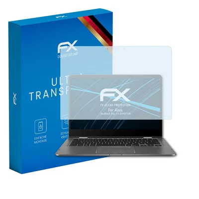 atFoliX 2x Displayschutzfolie für Asus ZenBook Flip 14 UX461UN Schutzfolie klar - Bild 1 von 4