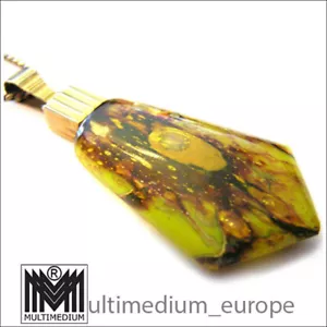 Art Deco Anhänger Ikora Glas Schmuck WMF mit Kette myra - Bild 1 von 7