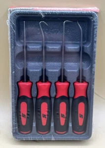 SNAP-ON SGASA204CR 4PC SOFT GRIP AWL, HOOK, AND PICK SET (MVP029846) - Picture 1 of 3