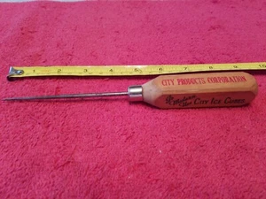 CITY ICE CORPORATION EISWÜRFEL PICK VINTAGE WERBUNG  - Bild 1 von 7