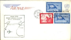 Pan American World Airways First Flight United Nations New York - Rabat Morocco - Picture 1 of 2